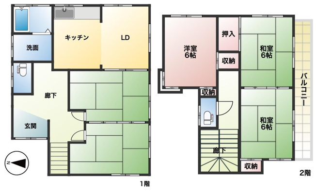 【間取り】 | 東松山市東平　中古戸建 | 図面と現況が異なる場合は現況を優先させていただきます。