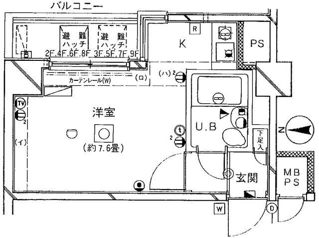 ヴェラハイツ蔵前の間取り