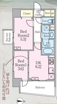 リックアート東陽の間取り