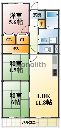 フレンズシップ高石の間取り