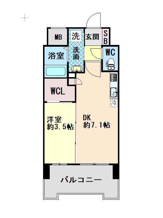 セレニテ三宮プリエの間取り