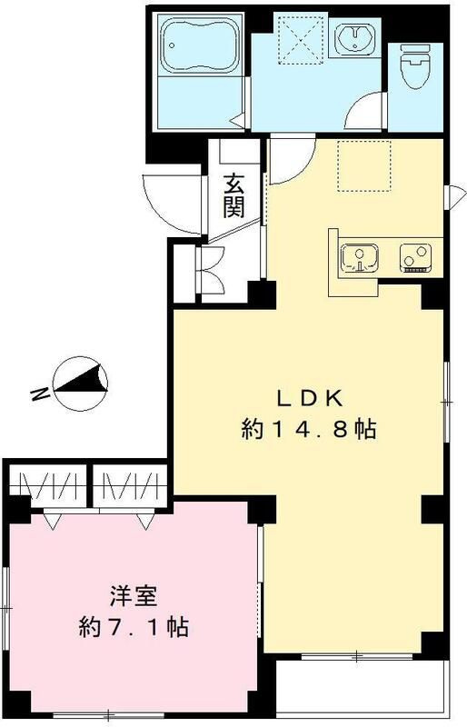 Bandol　Shibadaimonの間取り