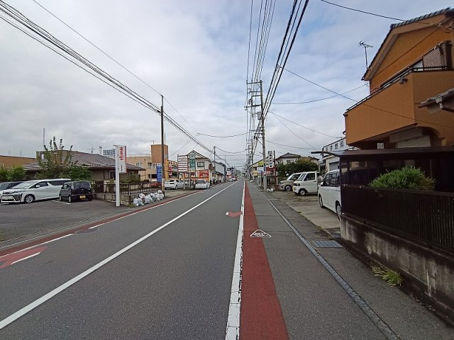 高崎市江木町　売地の前面道路含む現地写真