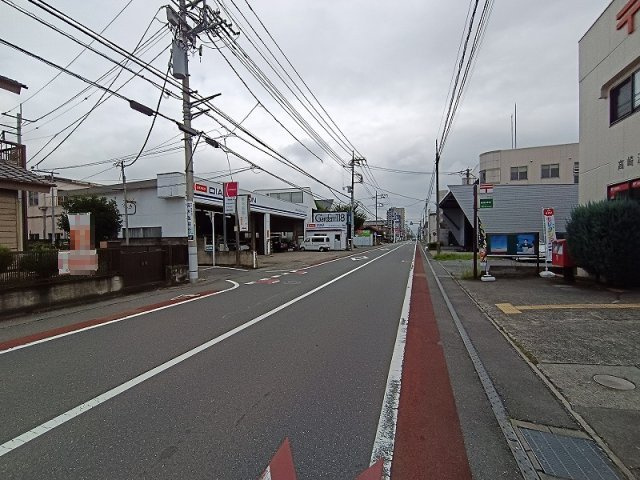 高崎市江木町　売地の前面道路含む現地写真