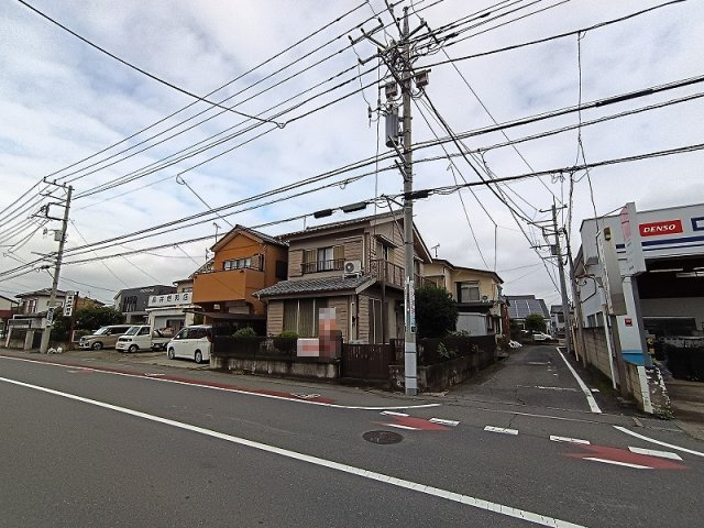 高崎市江木町　売地の前面道路含む現地写真