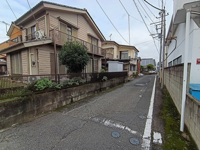 高崎市江木町　売地の前面道路含む現地写真