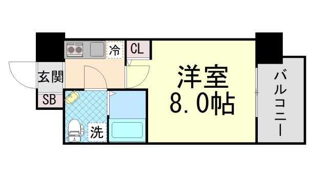 セレニテ三宮プリエの間取り