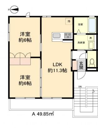 【間取り】 | グランディール喜連