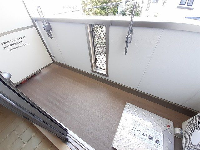 ヒルコート北野のバルコニー
