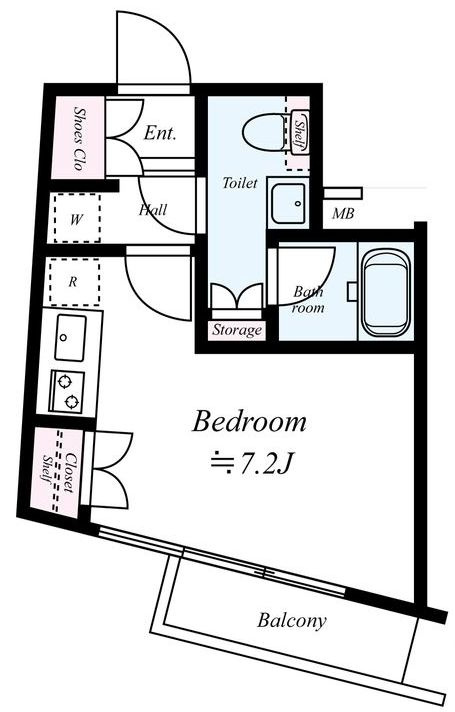 プレール・ドゥーク北新宿Ⅲの間取り|間取りです。