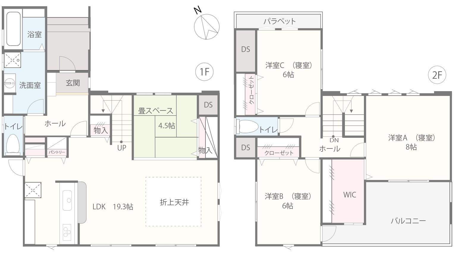 館林市大街道貸家の間取り