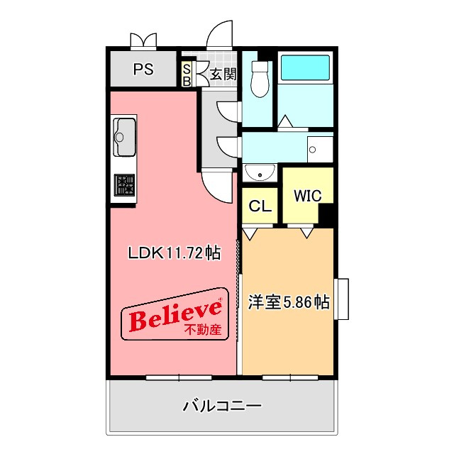 グランベールさくら小路の間取り|使い勝手の良い間取りです♪