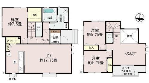 南城市佐敷津波古2303番（全3棟）の間取り|A号棟　4990万円