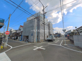 【前面道路含む現地写真】 | 名古屋市瑞穂区白砂町４丁目48【仲介手数料無料】新築一戸建て　1号棟