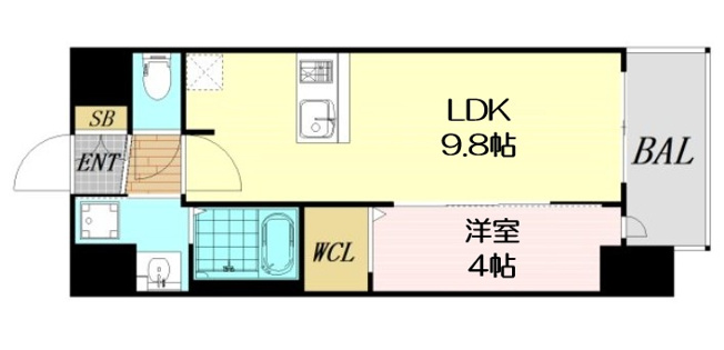 【間取り】 | プレサンス芦原橋ヴィブラス