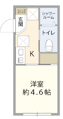 新宿区西新宿４丁目の賃貸マンションの間取り