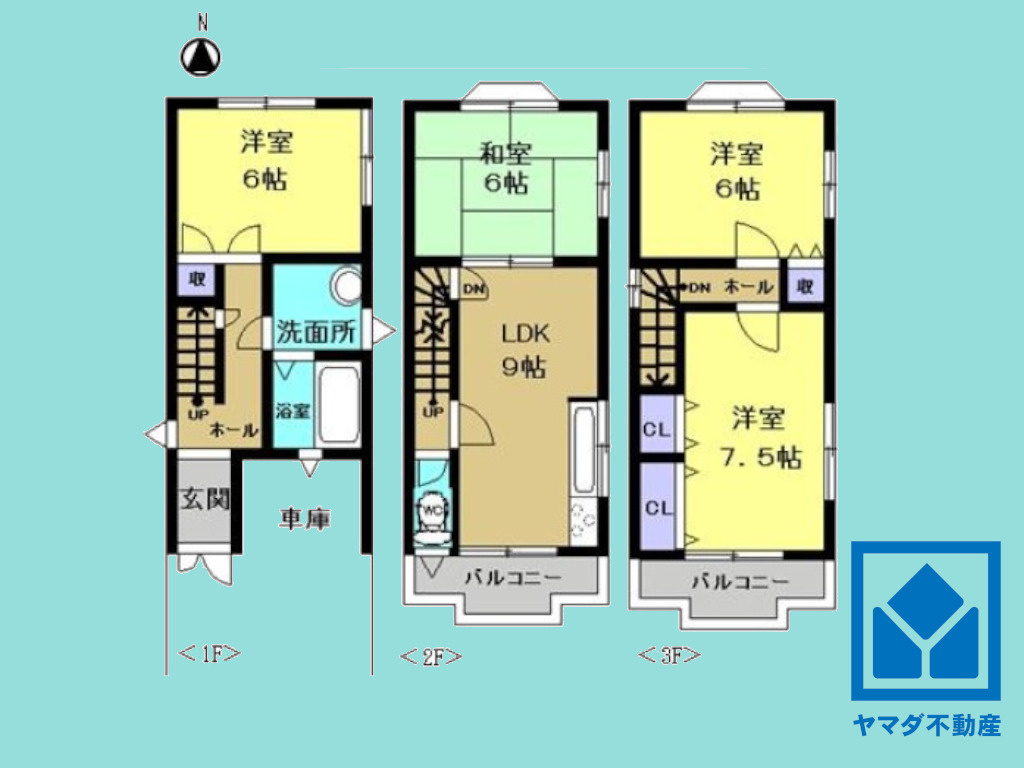 宇治市伊勢田町中ノ田の間取り