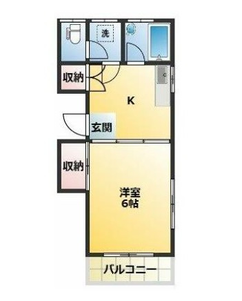 サンライズ吉巳２号館の間取り|間取りです。