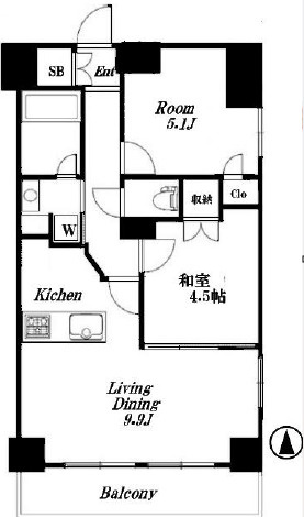 アプレシティ両国の間取り