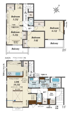 入間郡三芳町大字北永井の新築一戸建の間取り|2026年8月撮影　
長く安心して暮らせる長期優良住宅！
大型分譲地内の整った街並みに建つ新築一戸建て！
資料請求やご見学などお気軽にお問い合わせください。