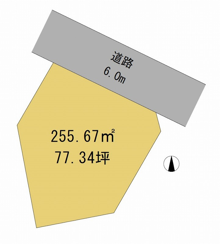 高崎市中居町　売地の土地図