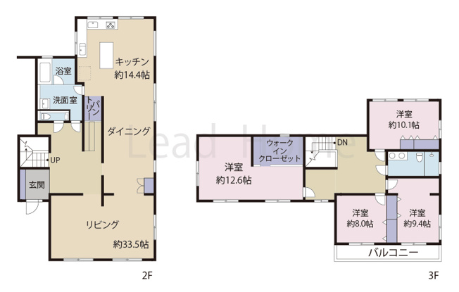 【間取り】 | アトウェル神山 | 専有面積約223.58㎡のメゾネット4LDK！独立性の高い空間設計で家族それぞれのプライベートも充実です♪