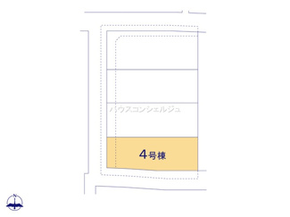 【区画図】 | 名古屋市中村区岩塚町字城前73【仲介手数料無料】新築一戸建て　4号棟