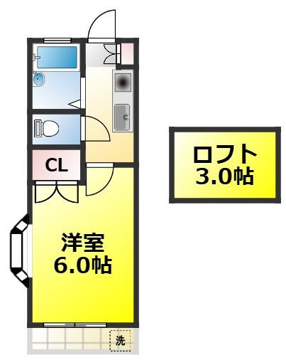 Y・A・Fハイム2号館の間取り