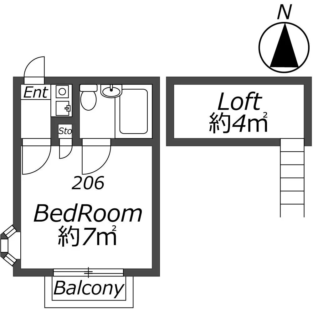 AP1544 ペアパレス赤塚 B棟の間取り