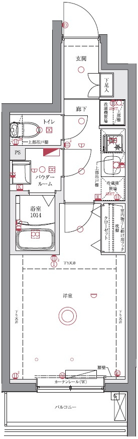 ユリカロゼ成増の間取り|※別号室反転タイプ
