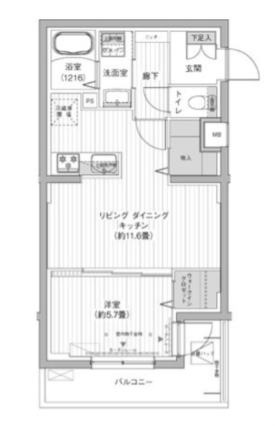 クラルテラセ新宿富久の間取り|クラルテラセ新宿富久