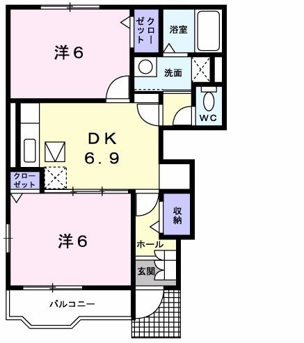 【間取り】 | パツィエンテ　カプリコルノ　Ⅱ