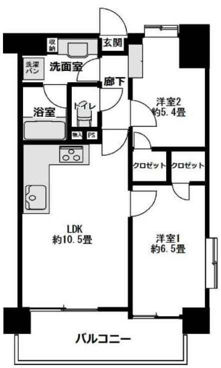 ライオンズプラザ両国緑の間取り
