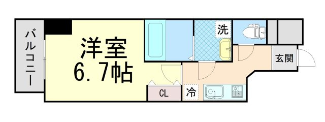 アドバンス神戸ラフィナートの間取り