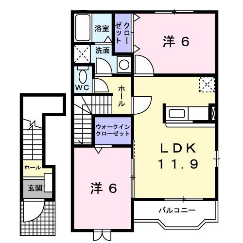 【間取り】 | パツィエンテ　カプリコルノ　Ⅱ