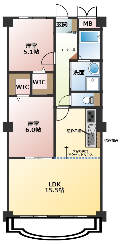 浅井ハイツの間取り