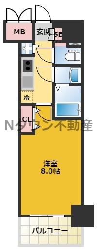 【間取り】 | プレサンス新栄町ギャラント | 間取りです。