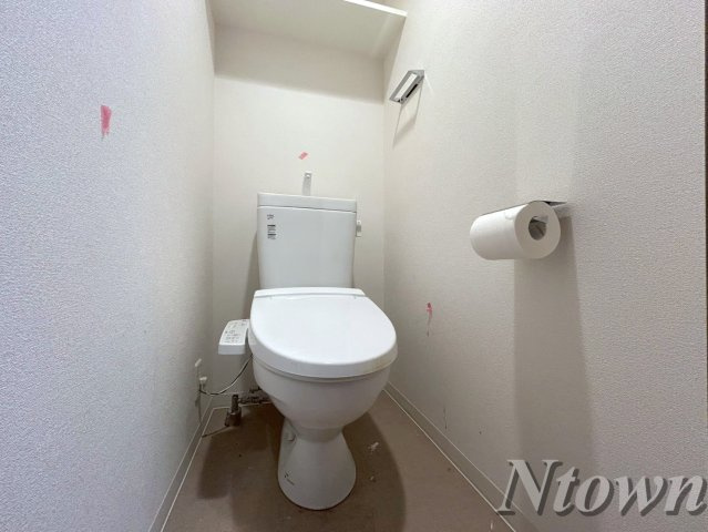 【トイレ】 | プレサンス新栄町ギャラント | 落ち着いた色調のトイレです