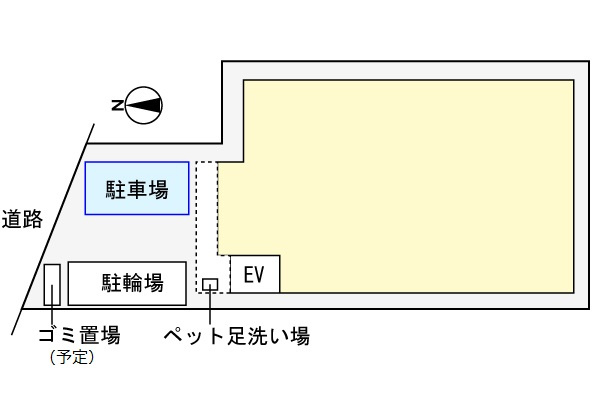 リシェス　アンドロワの駐車場