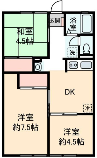 【間取り】 | シティハイム シルクテラスA