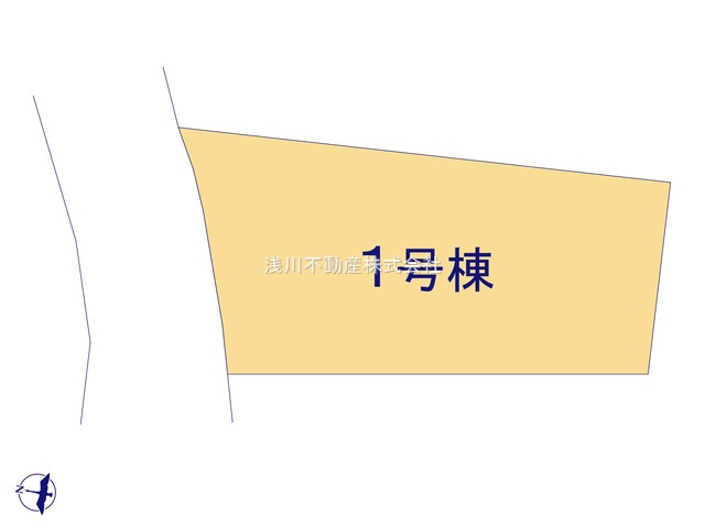 八王子市　緑町　新築一戸建て　８期の区画図|～北側4ｍ道路に面しています～