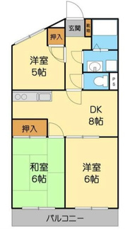 【間取り】 | 第２すくねハイツ | 間取りです。