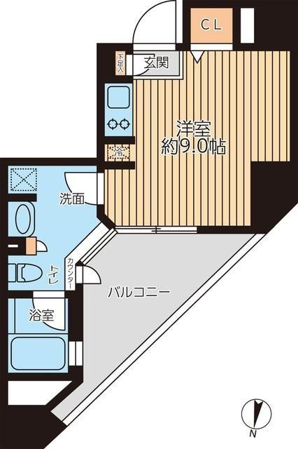 プライマルフロント錦糸町の間取り