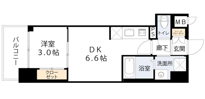 【間取り】 | D.Clarest玉造
