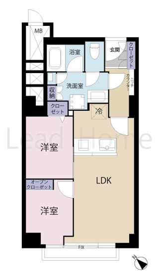 【間取り】 | ヴィラ赤坂