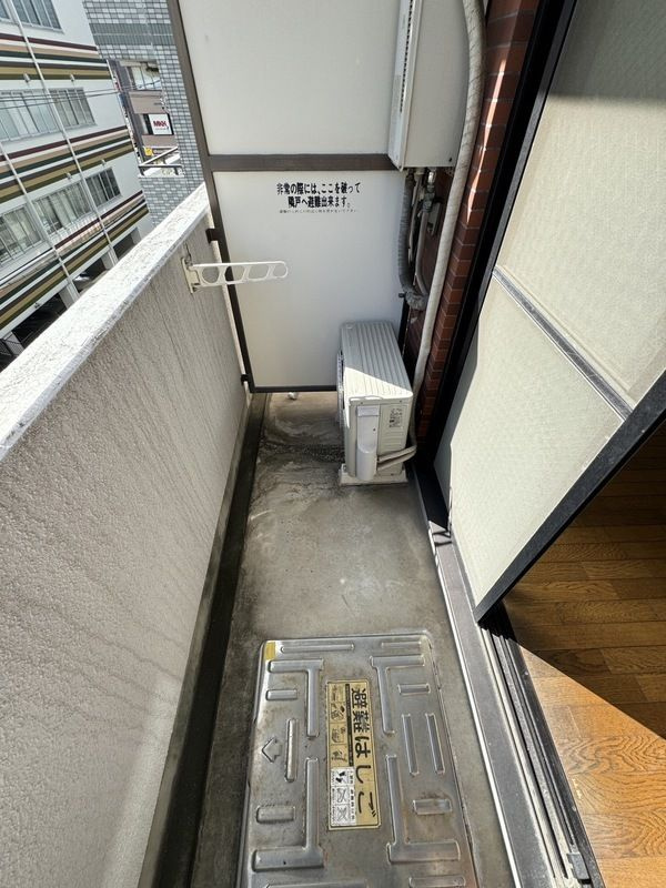 スカイマンションのバルコニー