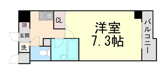 アルパ三宮の間取り