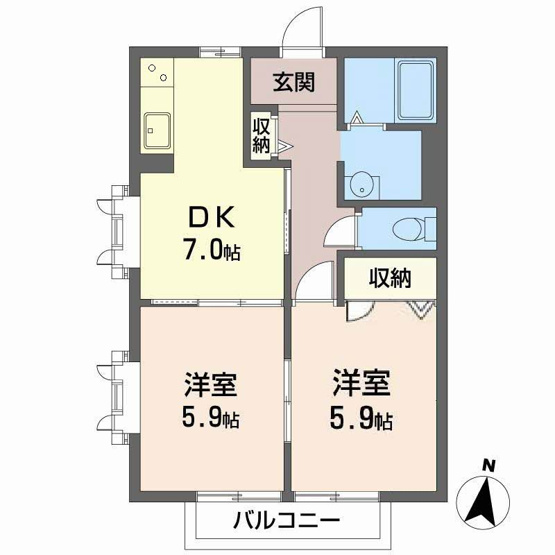 【間取り】 | ビューハイツウェル