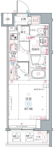 クレヴィスタ高砂Ⅱの間取り