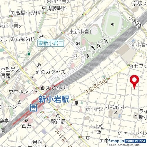 クレヴィスタ新小岩の地図